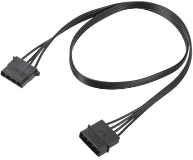 sourcing map Hard Disk Drive Power Extension Cable, 4 Pin IDE to 4-Pin Power Cable 620mm/24.4 for Hard Drive