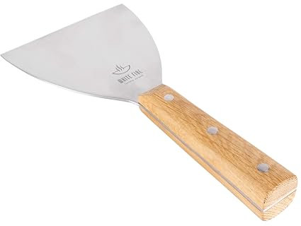 White Fire Spatule avec manche en Chêne