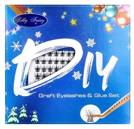 False eyelashes set, mascara eyelash glue set for beginners, reusable(7)