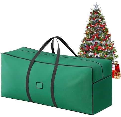 ACTOYS Borsa per Albero di Natale, Borsa Portaoggetti per Albero di Natale Impermeabile, Custodia Albero di Natale, Borsa Porta Albero di Natale 210 cm, Contenitori Addobbi (Verde, 120 * 38 * 50cm)