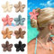 Kavya Pinzas Pelo Mujer Flor, 8 Piezas Pinzas de Pelo Hawaiano Pinzas Para el Pelo Plástico Pinza Pelo Flor Antideslizante Hair Clips Accesorios Pelo Adecuado Fiestas Diarias Fiestas Playa