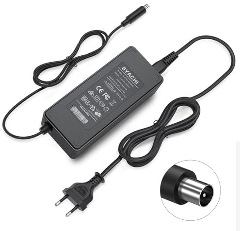 SYACHI E Scooter Ladegerät für Xiaomi und Ninebot-Serie, 42V 2A E Scooter Ladekabel, 36V Akku Netzteil Ladegerät Adapter für Scooter Xiaomi M365, Ninebot ES1 ES2 ES4Elektroroller Ladegerät