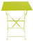 Outdoortisch Bistrotisch Klapptisch Campingtisch Balkontisch Gartentisch Metall 60x60xH71cm Lime Grün Eckig klappbar