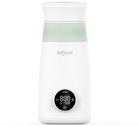 Olfjurk Calentador de Biberones Portátil para Llevar, Inalámbrico y Portátil, Calentador y Mezclador Automático de Biberones para Recién Nacidos, para Leche Materna o Fórmula