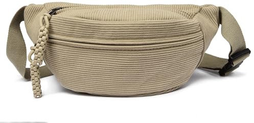 Micmores Bauchtasche Damen Umhängetasche Modische Cord Crossbody Bag Damen, Stilvolle & Praktische Brusttasche Gürteltasche Hüfttaschen für Outdoor Sport Reise Laufen Schule (Khaki)