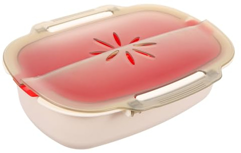 PP Mikrowellen Dampfgarer und Griffen mit Doppel Lagen Design