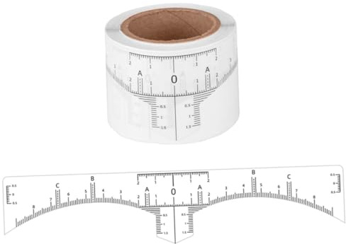 STOBAZA Einweg Positionierungslineal zur Einfachen Definition der Augenbrauenwinkel 50 Stück aus Kunststoff mit Transparentem Design und Präzisen Make Up Anwendung für Augenbrauen