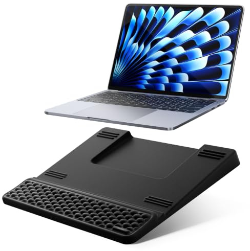 Vaydeer Keyboard Wrist Rest, Memory Foam, Black | Memory Foam Support, Non-Slip Base, Lycra Surface, Adjustable Tilt, Wrist and Forearm Support