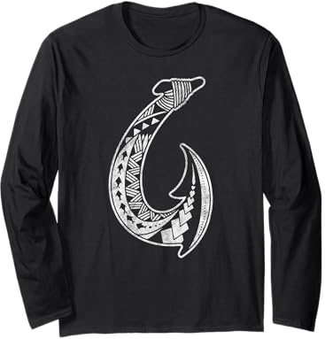 Hawaii Tribal Haken Hawaii Polynesisch Maori Vintage Langarmshirt
