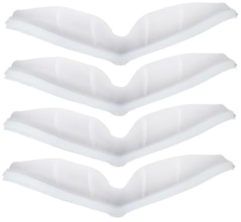 CRAFTHROU 4 Stück pack Silikon Brillenbeschlagverhinderer in Weiß Tragbar und Effektiv gegen Beschlagen der Brillengläser für Alltag und Outdoor Einsatz