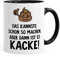Lustige Kaffee-Tasse mit Spruch Das Kannste so machen, aber dann ist es kacke MoonWorks® schwarz unisize