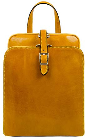 Time Resistance Lederrucksack Wandelbar zu Schultertasche - Handgemacht Tagesrucksack Rucksack bis zu 12 Zoll Laptop Tagestasche