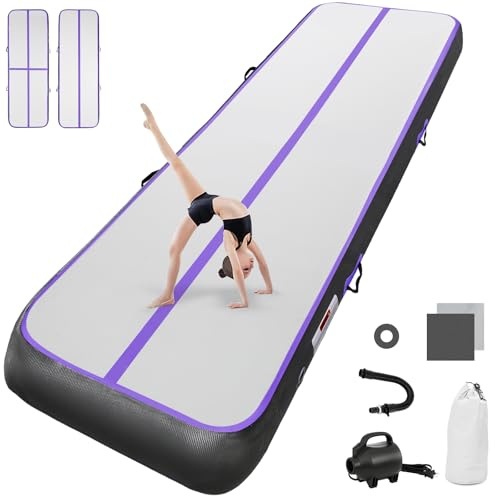 airtrack matte mit elektrischer Luftpumpe 10CM/20CM hoch 2M/3/4M/5M/6M Tumbling Matten Aufblasbare turnmatte Matte gymnastikmatte Yogamatte Camping Trainingsmatte