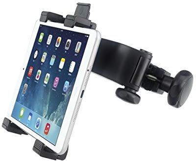 Girafus Soporte Reposacabezas Coche para Tablet 4–10,5 + Correa Universal + Banda Móvil de Regalo | Pack 3 en 1 Compatible iPad, Galaxy, Switch, Lenovo