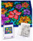 NEU Seidenmalerei/Seiden Gutta-Tuch 55x55, Pongé 08, Motiv ´Bouquet´