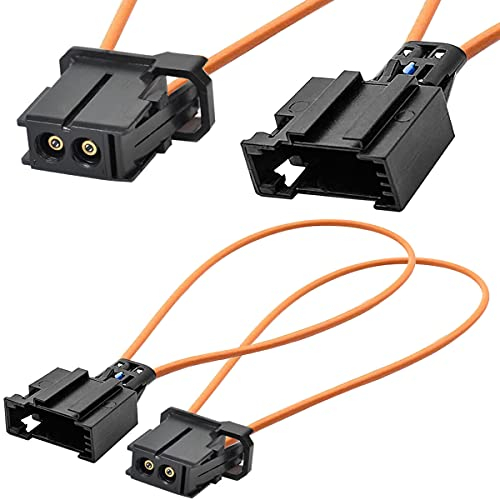 Xiatiaosann Most Brückenstecker Lichtwellenleiter Optical Buchse Diagnosegerät Werkzeug für Mercedes für Benz für VW, Diagnose Navigationssysteme Adapter Weiblich/Männlich, 2 Stück
