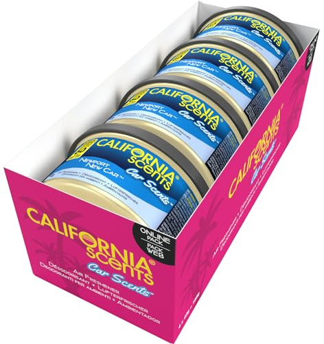 California Scents E303187600 Air Freshener, Newport New Car - 4 pack