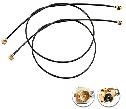 Vecys 2PCS U.F.L1 Stecker zu U.F.L1 Buchse Kabel 12 /30CM 1.13mm Low-Loss Verlängerungskabel