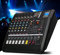 Professional DJ Mixer, 4 Channel DJ Controller with 16 DSP Effect USB Bluetooth for Home Band Recording Stage