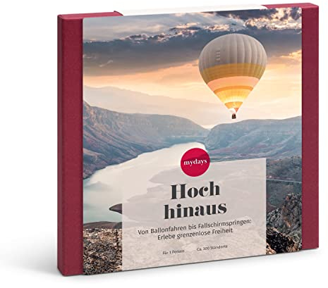 mydays Geschenkbox Hoch hinaus, Verschiedene Erlebnisse an 410 Standorten, Erlebnis-Gutschein für 1 Person