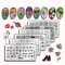6 Piezas stamping nail art kit uñas, rectangular plantillas uñas decoracion, Estampado de leopardo Corazón de amor stamping estampador de uñas, placas estampacion uñas productos para uñas manicura