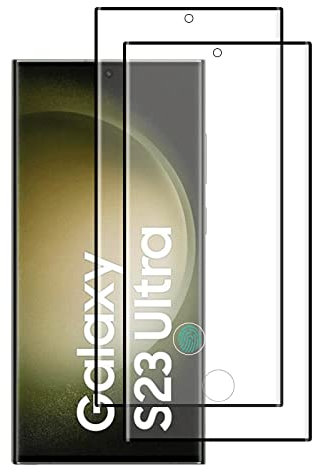 [2 Piezas] Protector de Pantalla para Samsung Galaxy S23 Ultra, Weideworld Antihuellas Resistente Arañazos Cristal Templado para Samsung Galaxy S23 Ultra