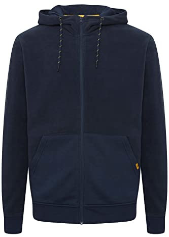 Indicode IDLando Herren Fleecejacke Sweatjacke Jacke mit hochabschließendem Kragen aus hochwetigem Fleece-Material, Größe:L, Farbe:Navy (400)