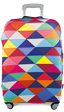 PAYMA - Elastisch Kofferhülle, Reisegepäck. Kofferschutzhülle Futter für Koffer. Spaß und originelle Designs. Beschichtung zum Schutz vor Kratzern und Flecken. Größe: Medium (M), Farbe: Multi
