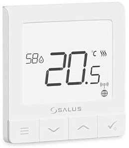 SALUS SQ610 Quantum Thermostat d'ambiance ultra plat Blanc