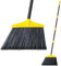 Lifewit Scopa per Esterni/Interni Resistente, Scopa con Manico Allungabile da 135 cm, Scopa Angolare per Uso Domestico per Spazzare Patio, Garage, Terrazza, Atrio, Cortile, Giallo