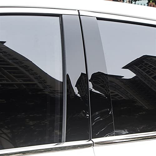 NORDYO 8 STÜCKE Auto Aufkleber Fit for Volkswagen VW Touran 2008-2015 Auto BC Säule Mittlere Mittelsäule PC Fensterverkleidung Autozubehör
