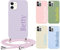 Pnakqil Personalisierte mit Band Handyhülle für Apple iPhone 7/8 4.7,Handykette Hülle Gestalten Literarischer Stil Text Individuelle Crossbody Schutzhülle Cover Kette Strap Custom Case,05