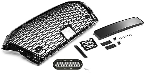 Calandra Griglia Nido D'ape Nero Lucido Senza Logo Compatibile Con A3 8V