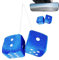 Plüschwürfel EIN Paar Aufhängen Fuzzy Plüsch Würfel 7cm Fuzzy Dice Hanging Charm Auto Auto Rückspiegel Hanging Zubehör für Auto Dekoration für Auto innen Ornament Dekoration