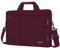 MOSISO Laptop Umhängetasche 16 Zoll,15-15,6 Zoll Kompatibel mit MacBook Air 15 Zoll M4 M3 M2 /Pro 16 M4 M3 M2 M1,Notebook mit 2 Erhöhten&1 Klappe&1 Horizontal Fach&Griff&Gürtel,Weinrot