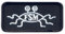 Flying Spaghetti Monster – FSM – magnetische Rückseite – bestickter Aufnäher/Abzeichen/Emblem