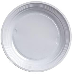 Tendy Confezione di 20 piatti di plastica fondi riciclabili, diametro 20 cm