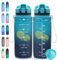 Expansea Gourde, Gourde Sport 1L/500ML/700ML/1500ML, Bouteille d'eau Tritan, Sans BPA, Gourde Motivation avec Filtre et Marqueur de Temps pour Gym, à vie, enfant, École, bureau, yoga, Le Cyclisme