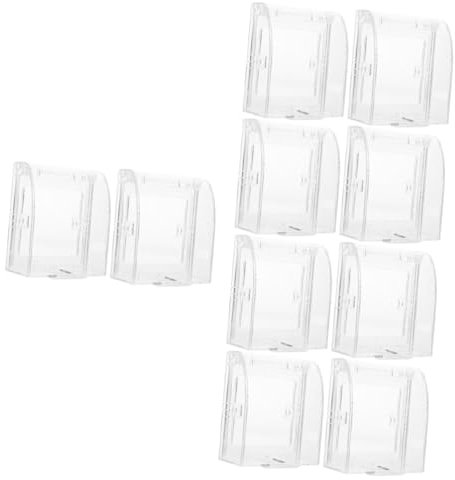 BESTonZON 10stücke Babyproof Steckdosenabdeckungen Transparente Kindersicherung Für Wandsteckdosen Einfache Montage Stabil Und Robust Effektiver Schutz Für Kleinkinder