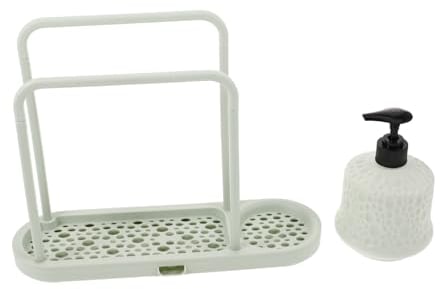 HOMOCONO Rejilla De Almacenamiento De Drenaje para Cocina Soporte para Esponja y Jabón Estante para Colgar Paños De Cocina sobre Fregadero Organizador De Fregadero