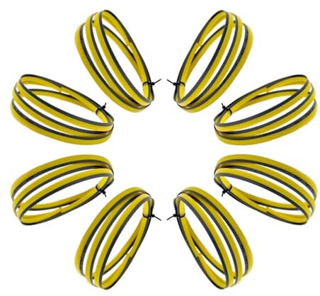 portable bandsaw, 8pcs 1638x13x0.65mm Bandsaw Blades 64-1/2 x 1/2 x 0.025 M42 Bi-Metal Band Saw Blades for Metals Cutting (Color : 6 TPI)(14 18T)