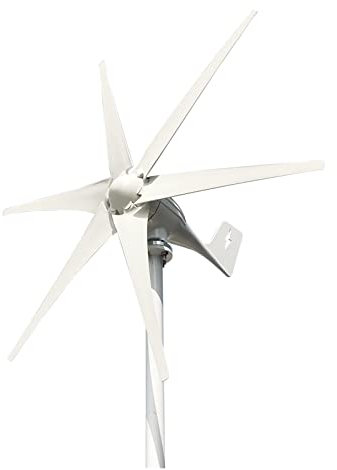 AUBEST Kit generatore Eolico Piccola turbina eolica Free Energy 3kw 3000w 48v 24v 12v 6 Pale con MPPT/regolatore di Carica Mulini a Vento RV Yacht Farm for Uso Domestico(with Mppt Controller,12v)