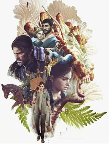 Schwagebo 1000 Piece Wooden The Last and Poster of Us Horror Film for Adults Family Educational Toys Xy167Wk