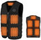 Anluomania Beheizbare Weste, Unisex Wärmende Beheizte Weste, USB Eletriksche Heizweste, mit 9 Heizzone, 3 einstellbare Wärmestufe, für Ski Fahren, Angeln, Motorrad, Outdoor, 3XL(Ohne Powerbank)