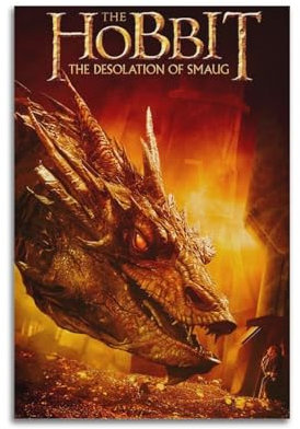 KSOXDAITIP Poster für Hobbit 2, Die Schlacht von Smaug, dekoratives Gemälde, Leinwand, Wandposter und Kunstdruck, moderne Familienschlafzimmer-Dekoration, Poster, 20 x 30 cm