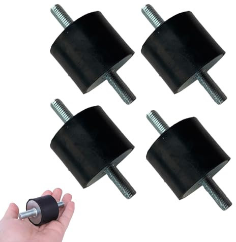 Gummipuffer M8,4 Stücke Stoßdämpfer Anti Vibration,Gummi Isolator Halterungen,Gummi Anti Vibration Silentblock, M8 Stoßdämpfer,Für Wärmepumpe Luftkompressoren Dieselmotoren Benzinmotoren Wasserpumpen
