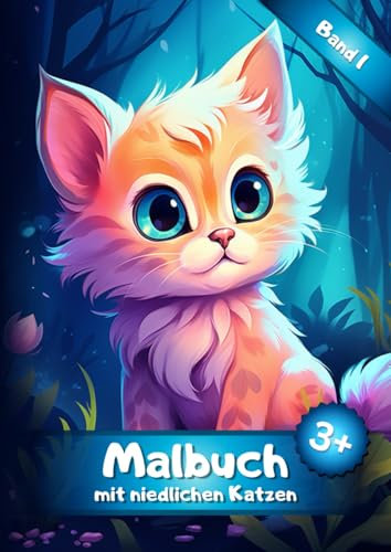 Malbuch mit niedlichen Katzen