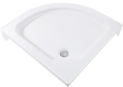 Set completo di piatti doccia in acrilico, per cabina doccia, colore: bianco, 80 x 80 x 14 cm