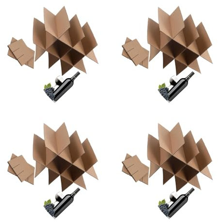TOPPERFUN 20stücke Teiliges Glasteiler Für Umzugskartons Verstellbare Trennwände Aus Stabiler Wellpappe Für Sicheren Transport Zerbrechlicher Gegenstände Für Umzüge Und Lagerung