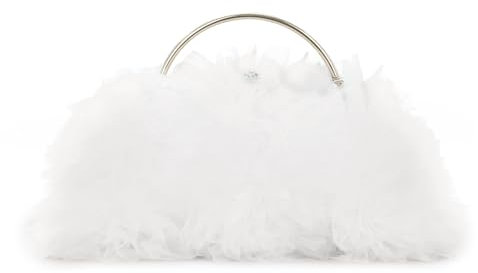 EVEOUT Abendhandtasche aus Spitze für Damen Elegante Masche Clutch mit Kette für Party Abschlussball Spitze Hochzeitstaschen Brauttasche